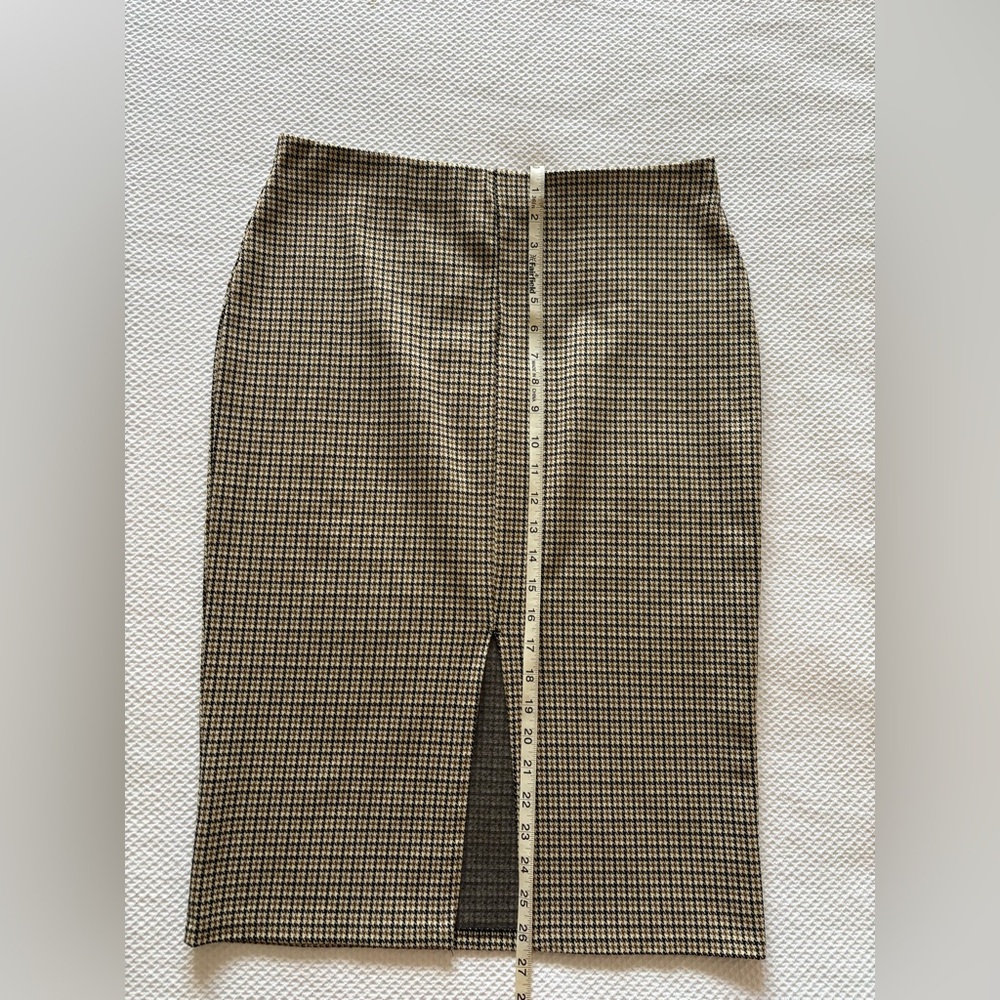 Zara Plaid Pencil Skirt - Picture 5 of 6